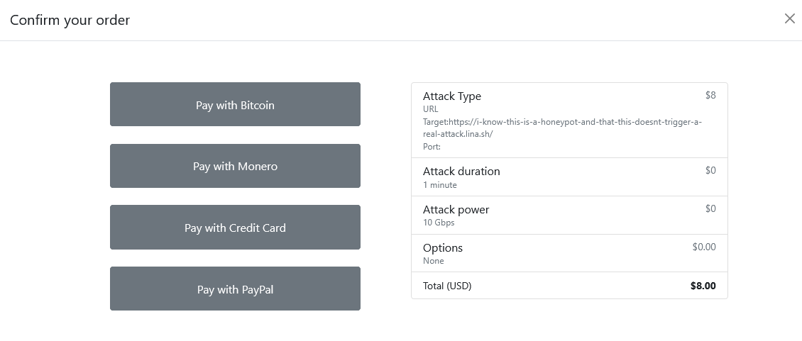 I'm paying with Monero, Opsec status: ON ✅
